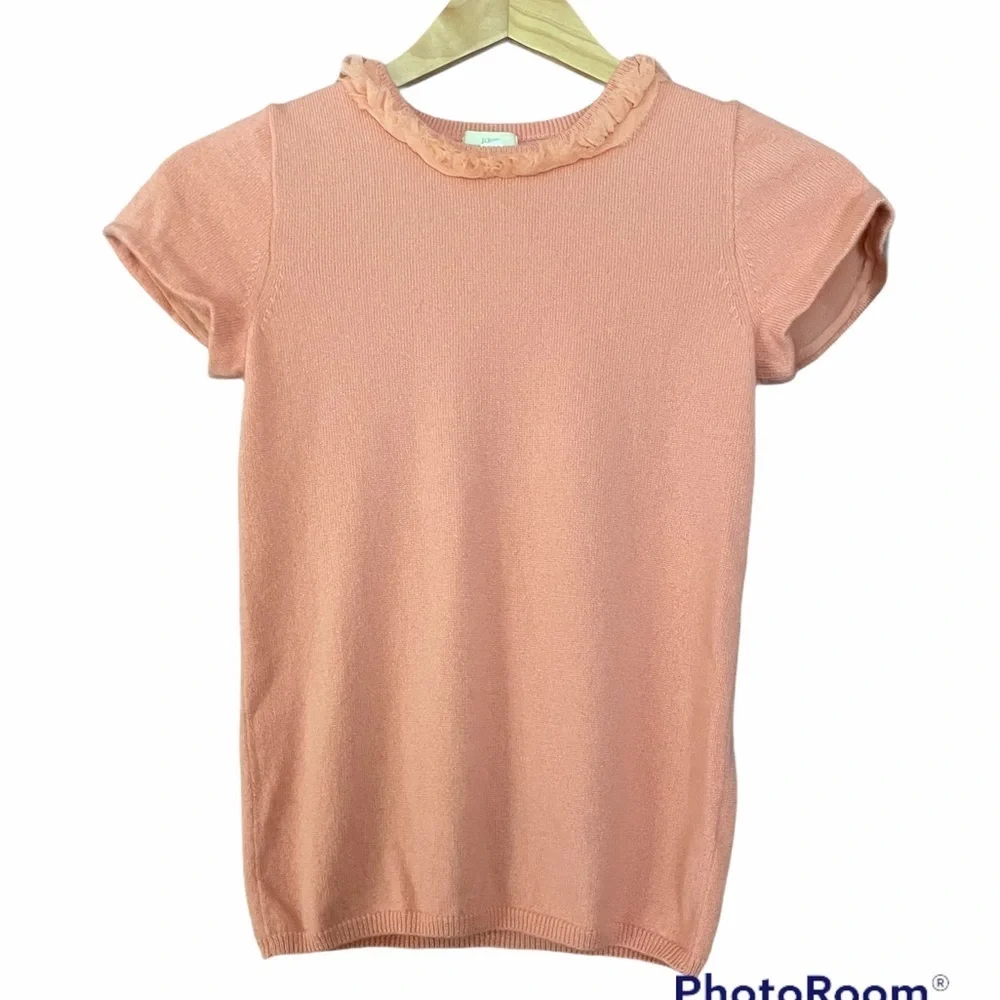 J.Crew 100% Cashmere Short Sleeve Sweater Size XS